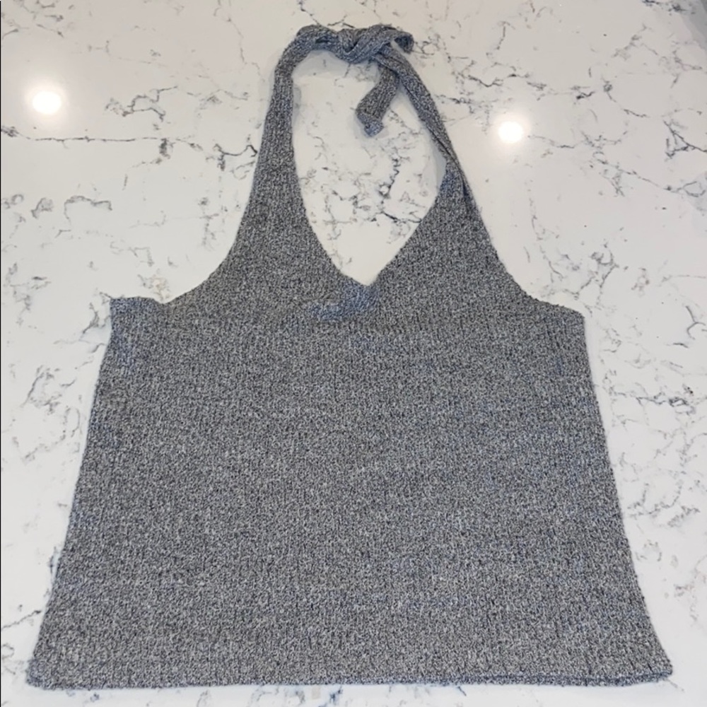 CROP HALTER TANK TOP